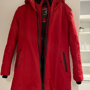 POINT ZERO winter jacket. Youth-GIRLS. Red. XL. Used